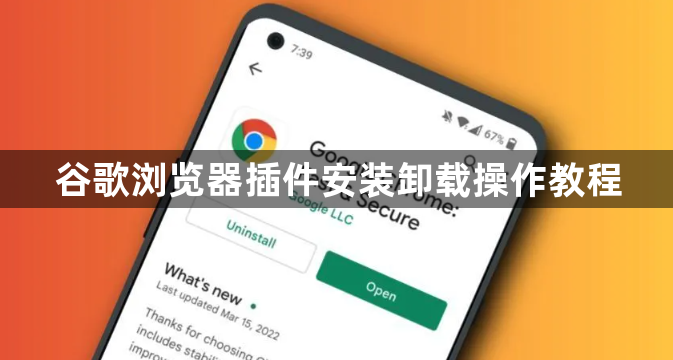 谷歌浏览器插件安装卸载操作教程1