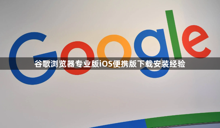 谷歌浏览器专业版iOS便携版下载安装经验1