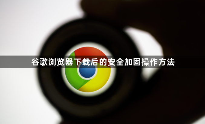 谷歌浏览器下载后的安全加固操作方法1