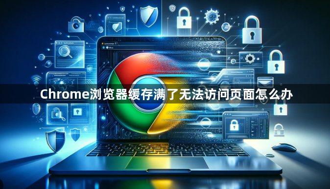 Chrome浏览器缓存满了无法访问页面怎么办1
