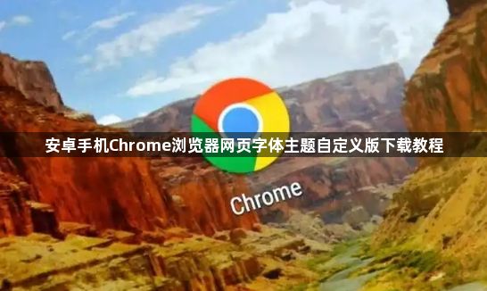 安卓手机Chrome浏览器网页字体主题自定义版下载教程1