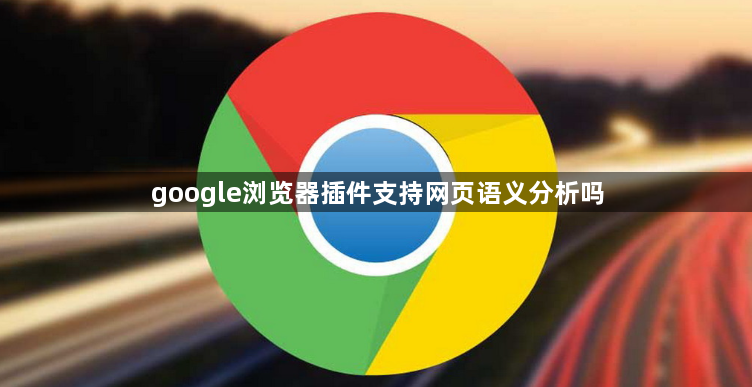 google浏览器插件支持网页语义分析吗1