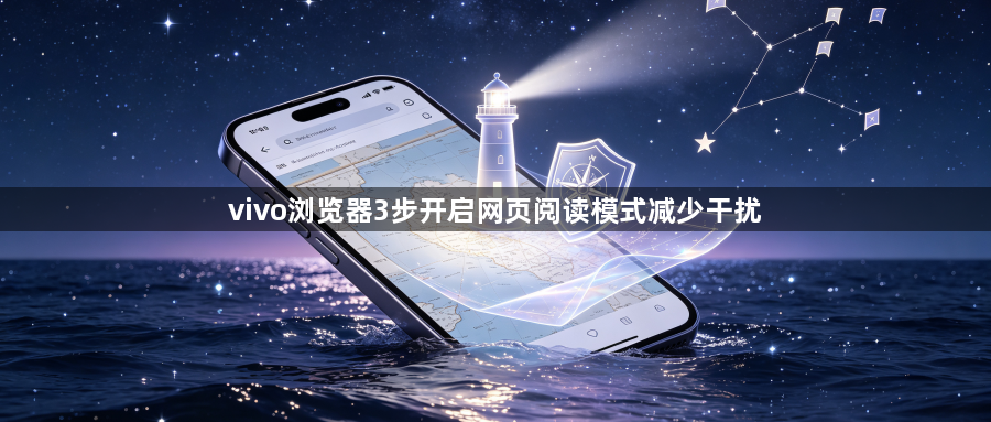 vivo浏览器3步开启网页阅读模式减少干扰1