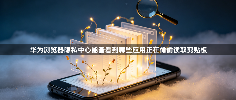 华为浏览器隐私中心能查看到哪些应用正在偷偷读取剪贴板1