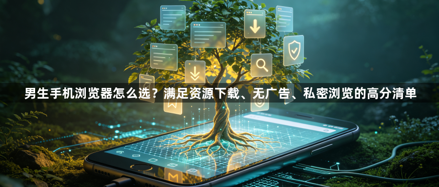 男生手机浏览器怎么选？满足资源下载、无广告、私密浏览的高分清单1
