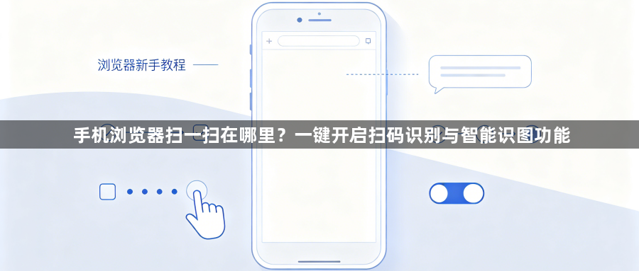 手机浏览器扫一扫在哪里？一键开启扫码识别与智能识图功能1
