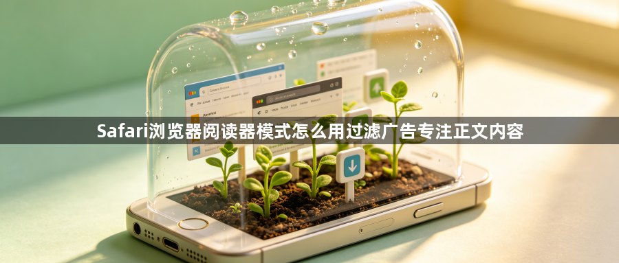 Safari浏览器阅读器模式怎么用过滤广告专注正文内容1