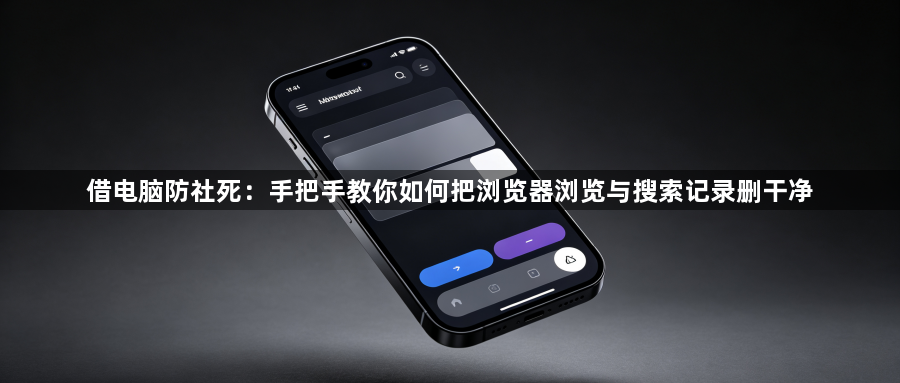 借电脑防社死：手把手教你如何把浏览器浏览与搜索记录删干净1