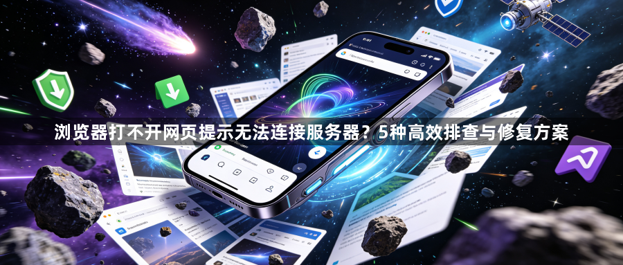浏览器打不开网页提示无法连接服务器？5种高效排查与修复方案1